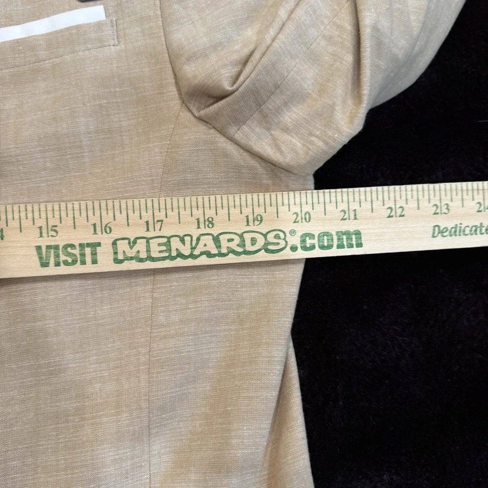GUESS Tan Cotton Blazer Sport Coat Mens L Two Button Modern Lightweight Jacket